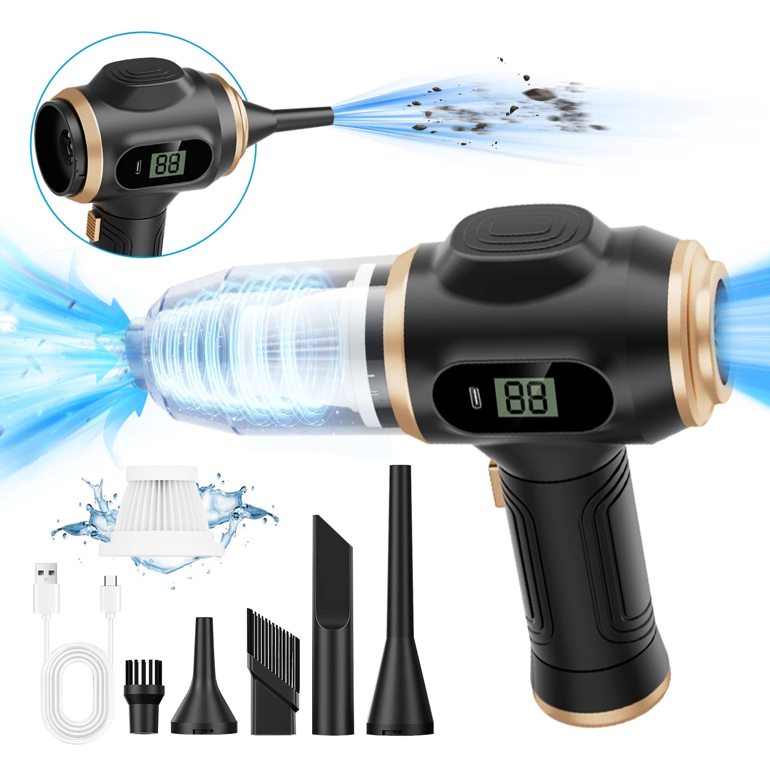 KLYNO AIR - Aspirateur de voiture sans fil